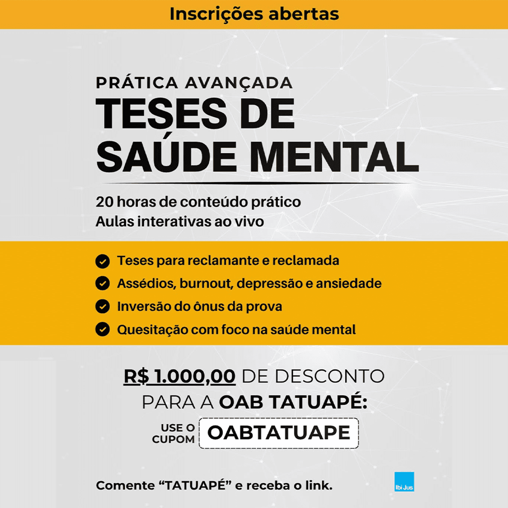 IBIJUS: Prática avançada TESES DE SAÚDE MENTAL