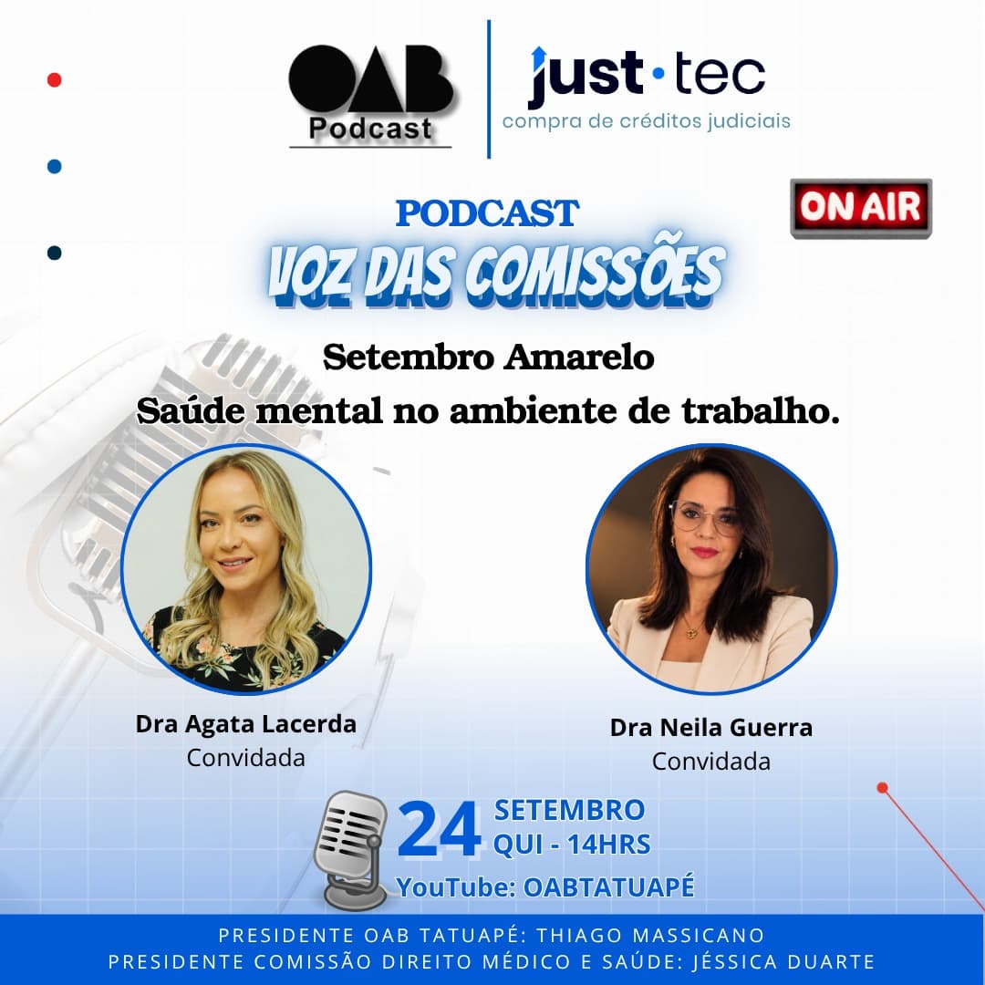 🎙️ PODCAST: Setembro Amarelo: Saúde mental no ambiente de trabalho
