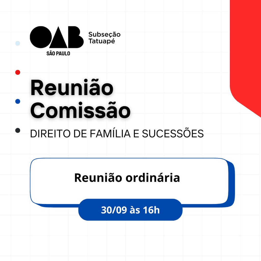 Reunião Comissão DIREITO DE FAMÍLIA E SUCESSÕES